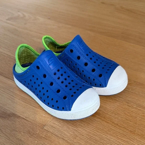 Toddler Skechers Kids Blue and Green Water Shoes, size 8 - Picture 3 of 9